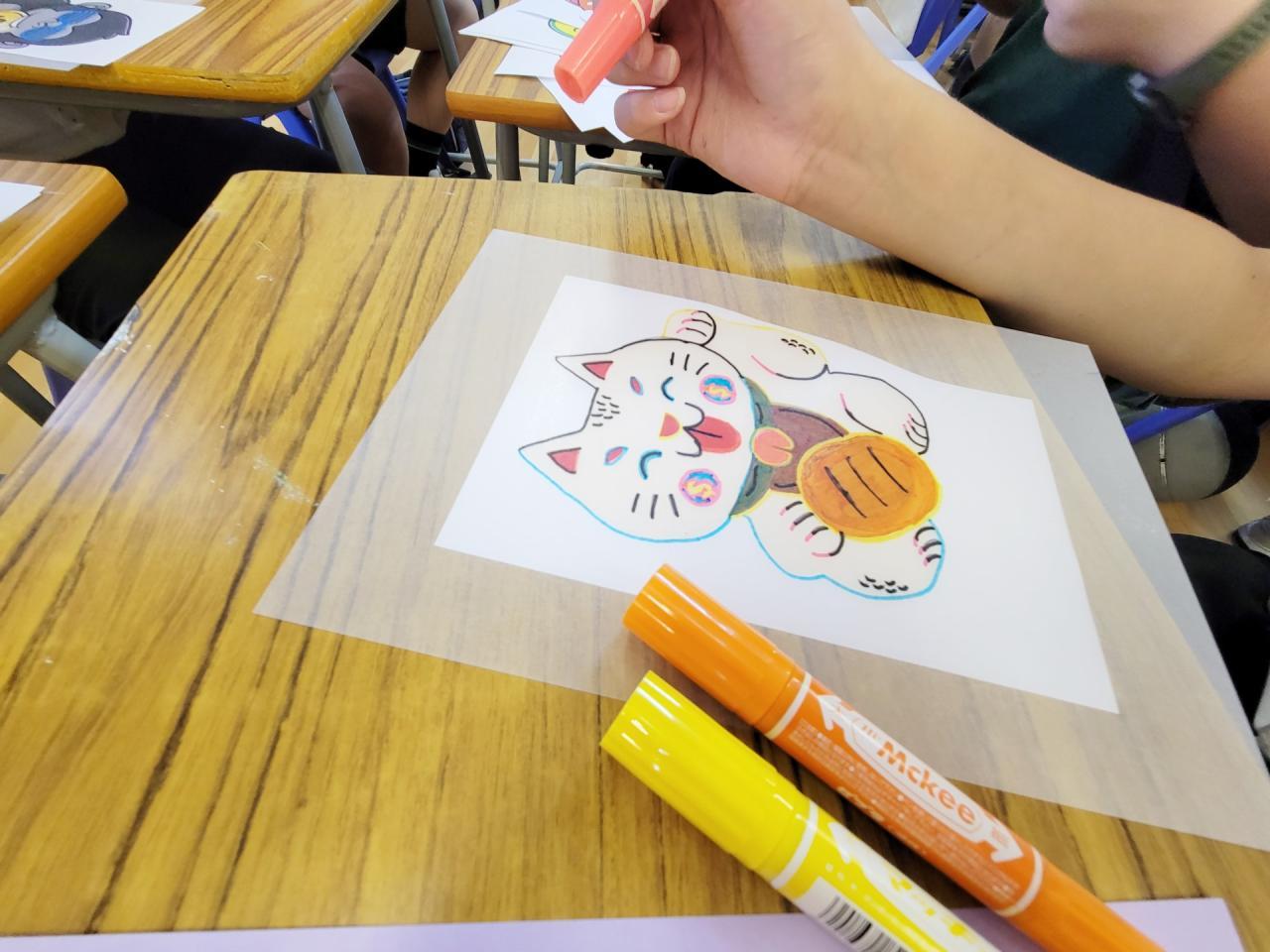 作品一步步成形，同學的才藝亦逐步呈現。