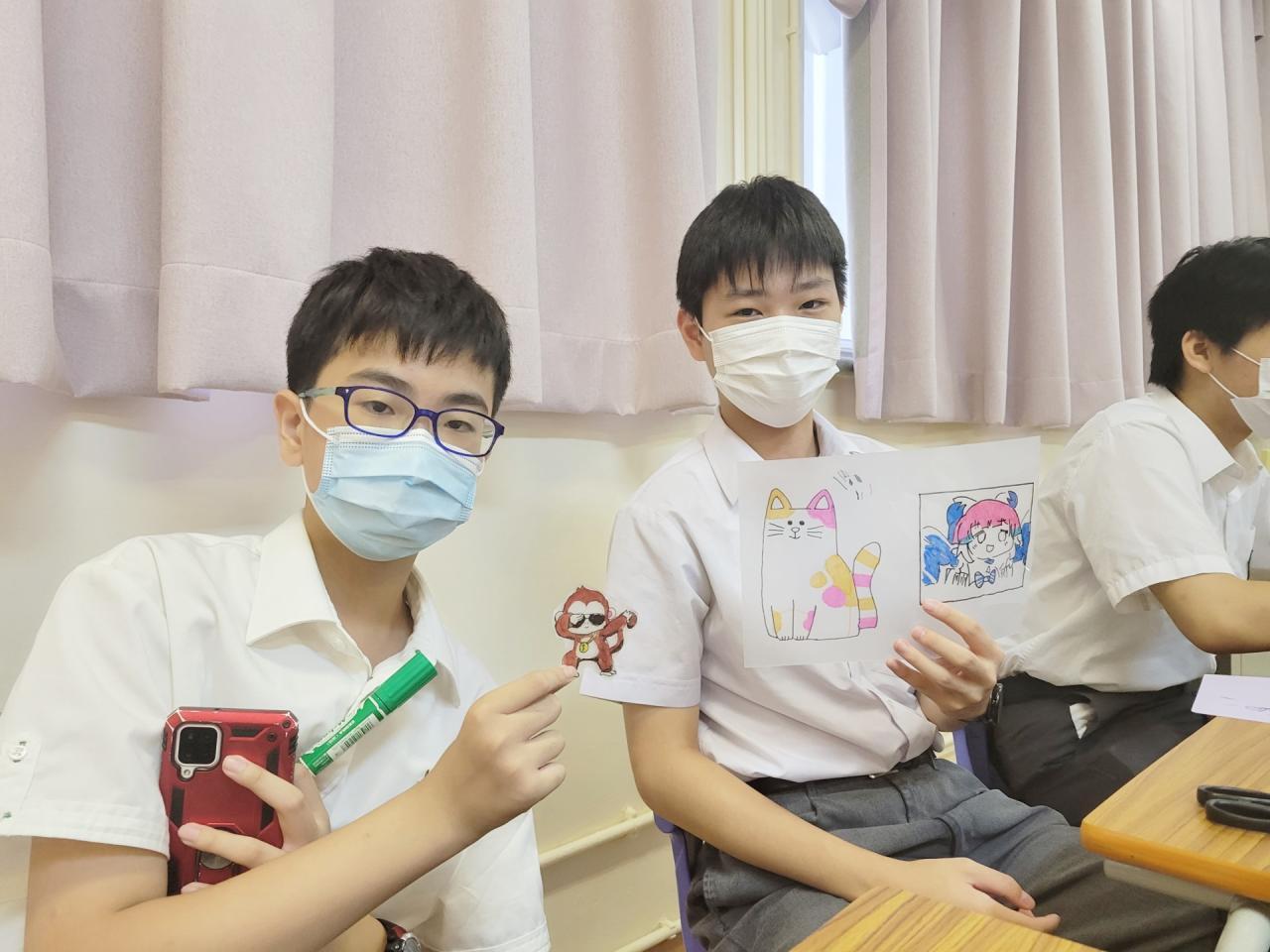 同學集思廣益，令作品更具意義和紀念價值。